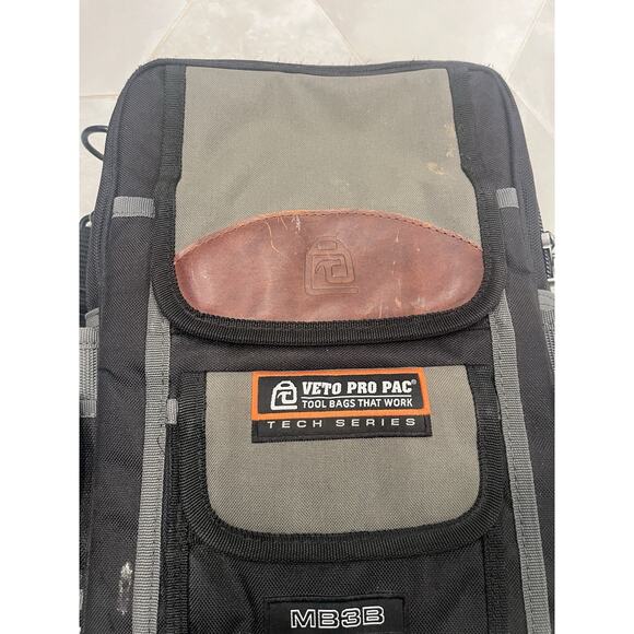 Veto Pro Pac MB3B Tech Series Diagnostic Tool Bag Hard Bottom Shoulder Strap - Picture 2 of 8